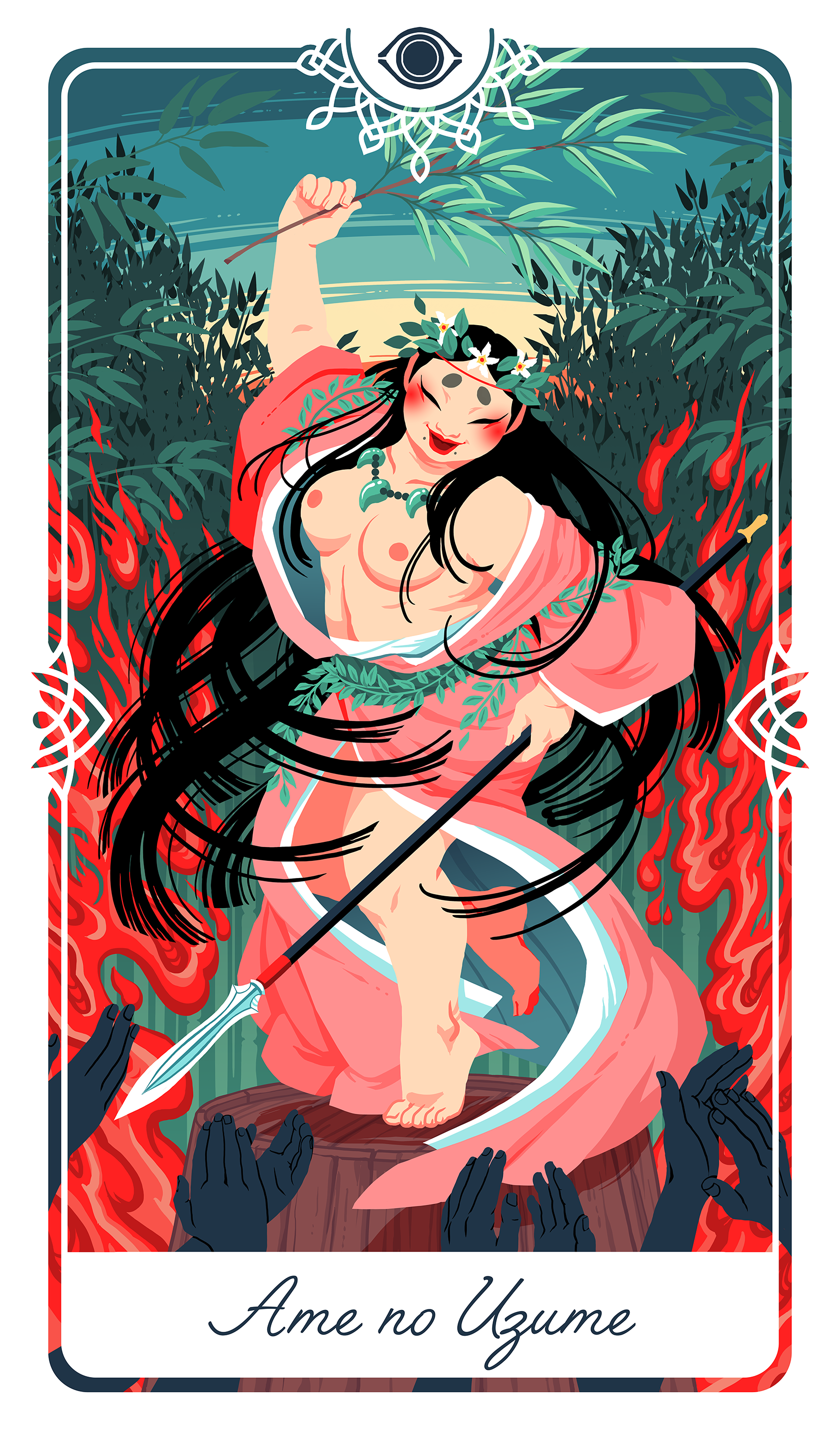 Ame-no-Uzume-no-Mikoto - Oracle Deck Print