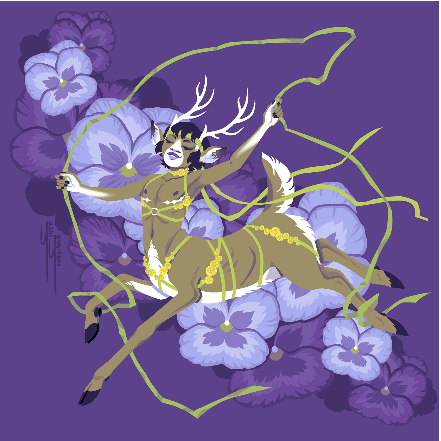 Trans Deer Centaurs - Mini Print Trio