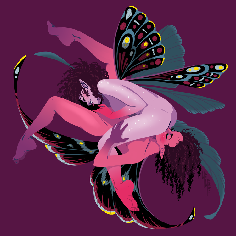 Mulberry - Fairy Friends Print