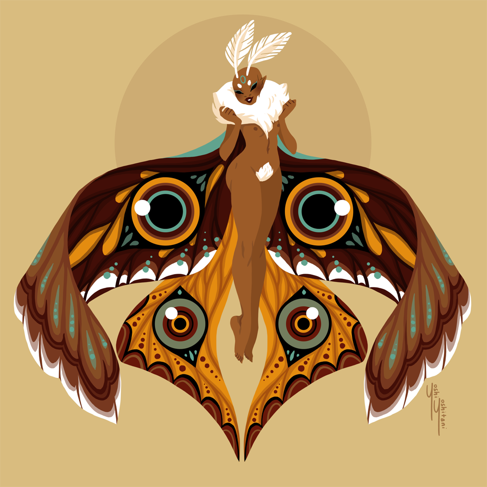 Sepia - Fairy Friends Print