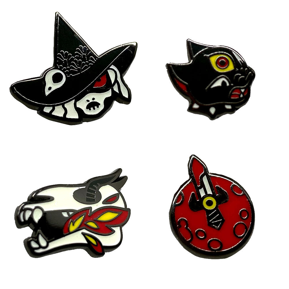 Blood Moon Witch Pin Set