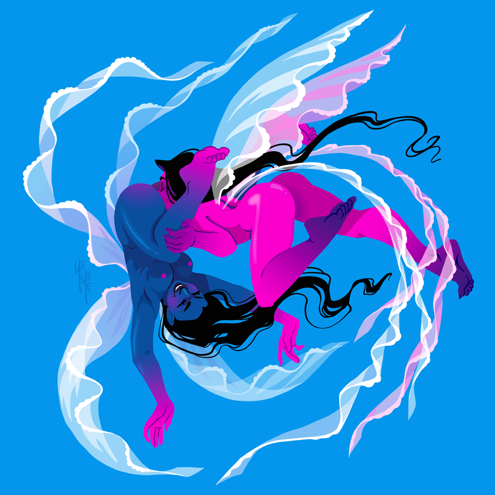 Cerulean - Fairy Friends Print