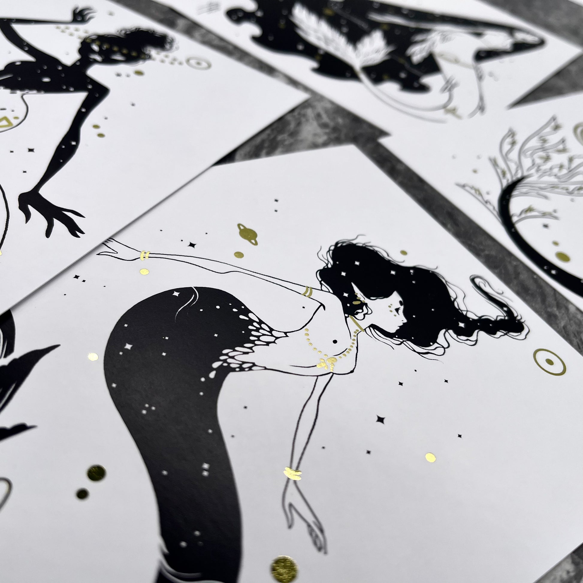 Celestial Mermaids Postcard Set