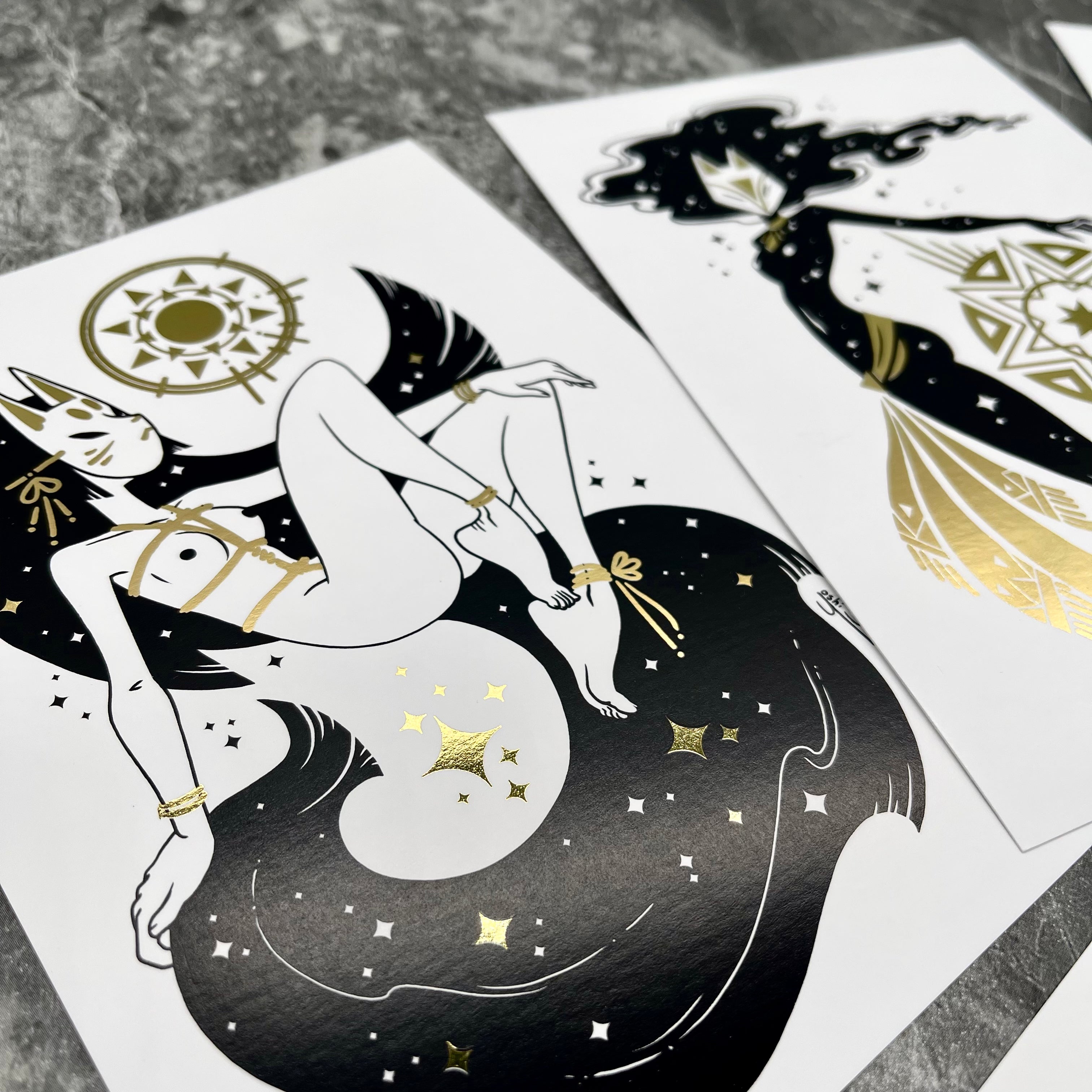 Celestial Foxes Postcard Set