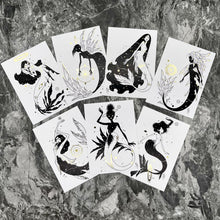 Load image into Gallery viewer, Celestial Mermaids Postcard Set
