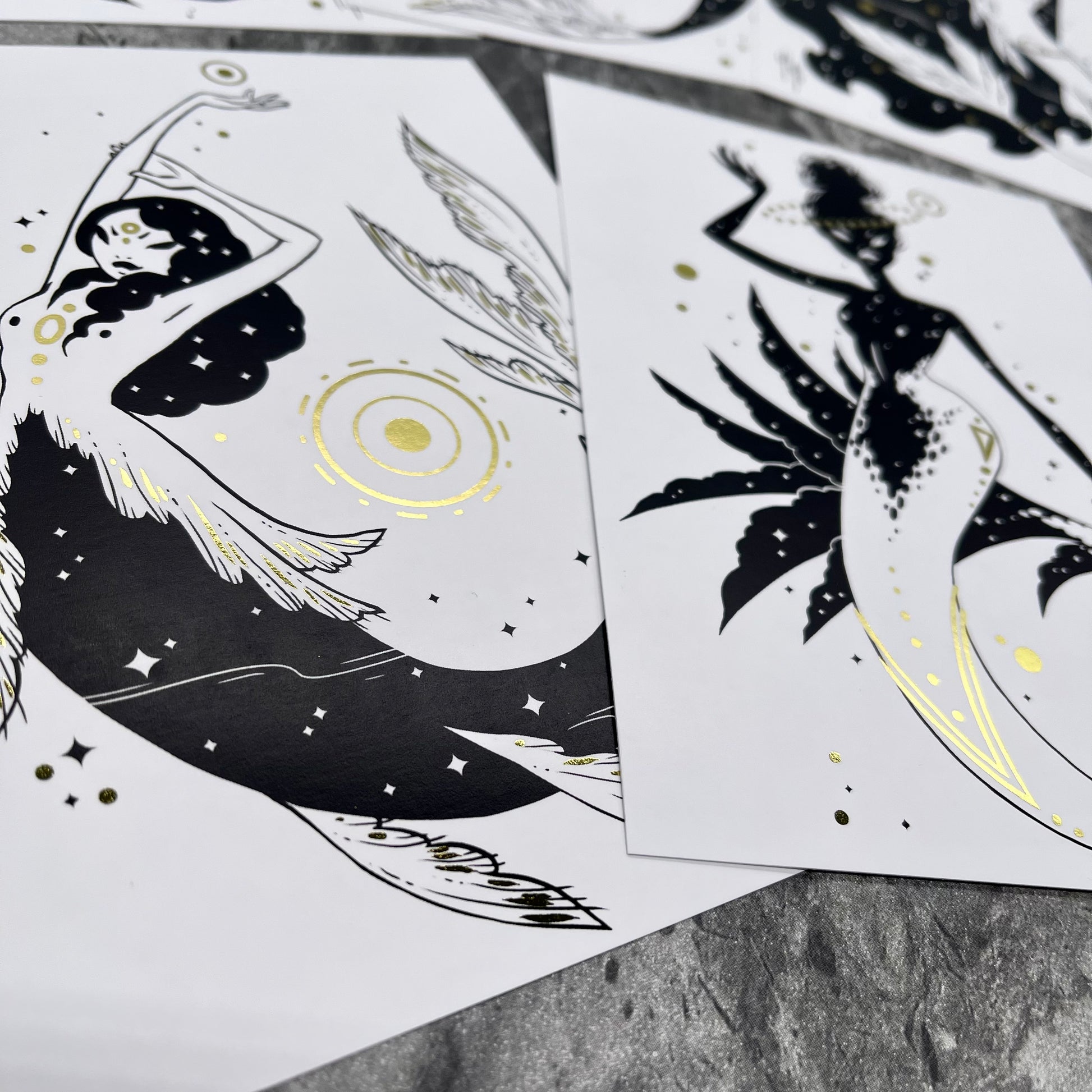 Celestial Mermaids Postcard Set