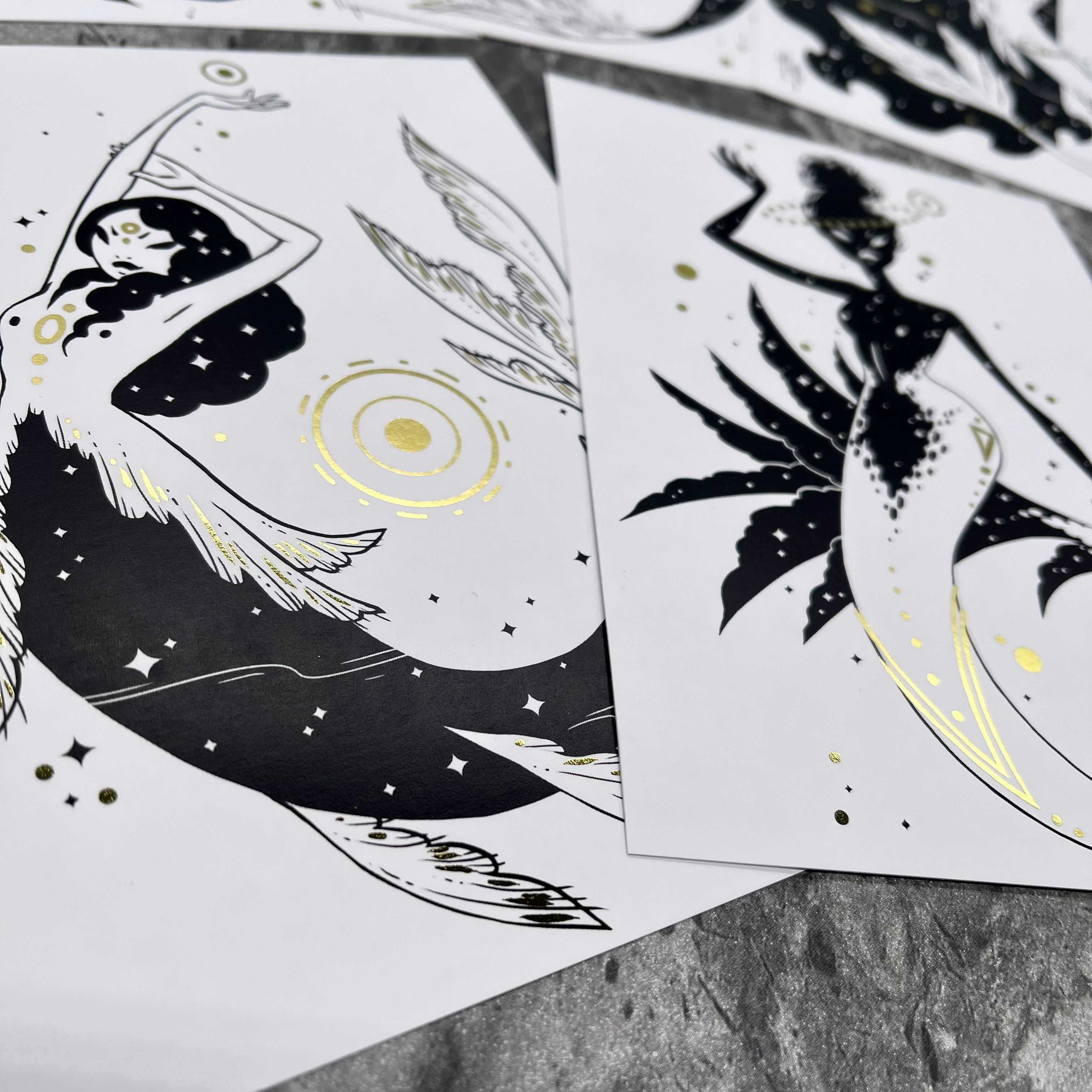 Celestial Mermaids Postcard Set