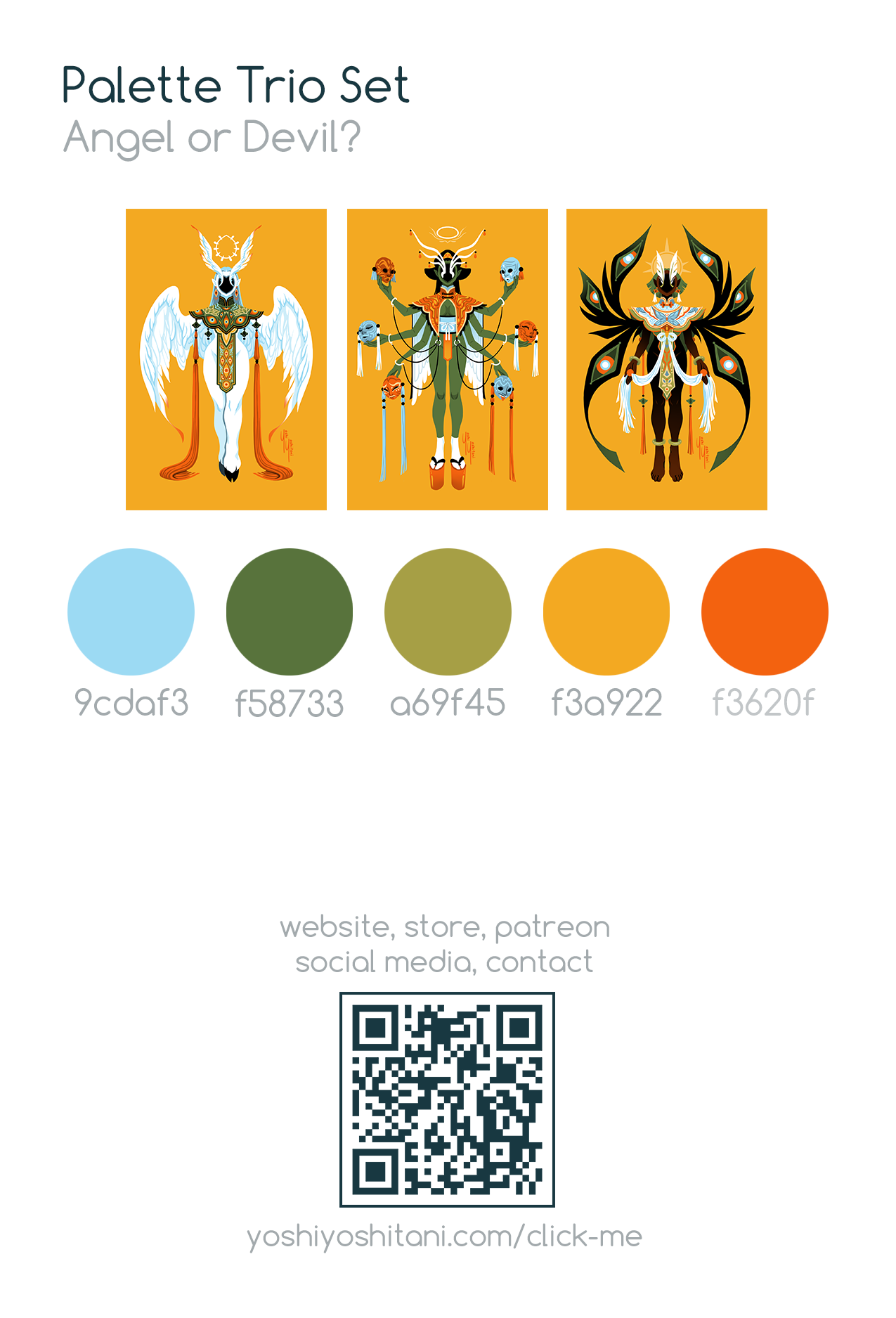 Angel or Devil - Mini Print Trio