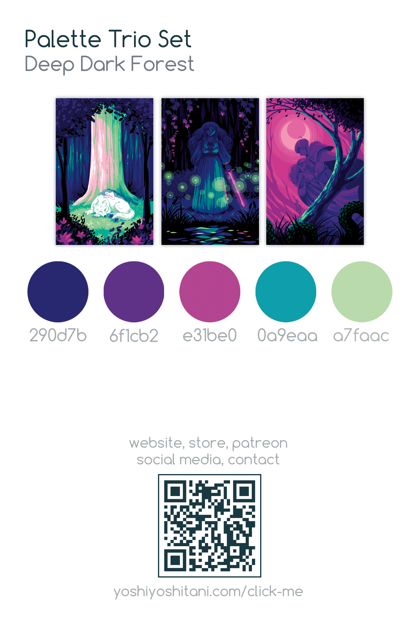 Deep Dark Forest - Mini Print Trio