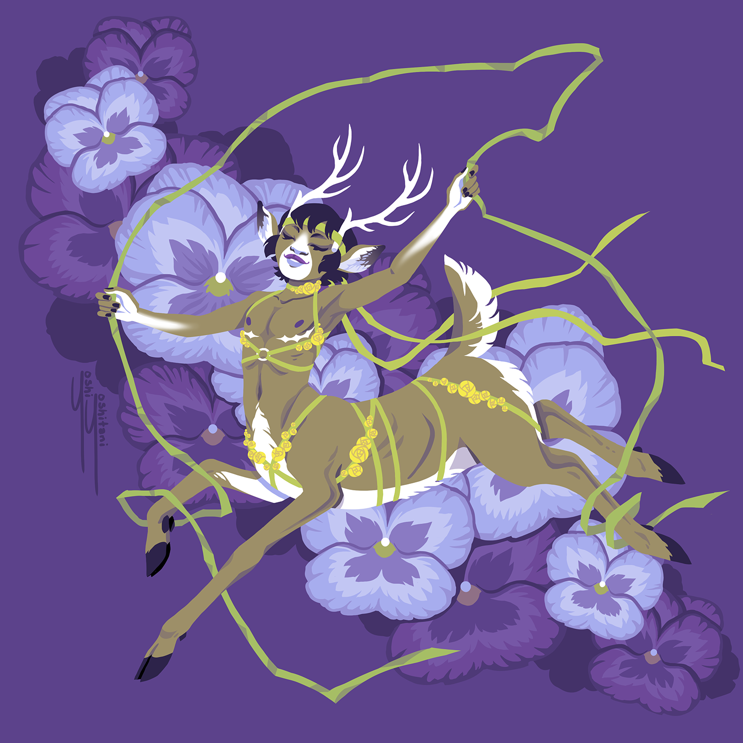 Trans Deer Centaurs - Mini Print Trio – Yoshi Yoshitani