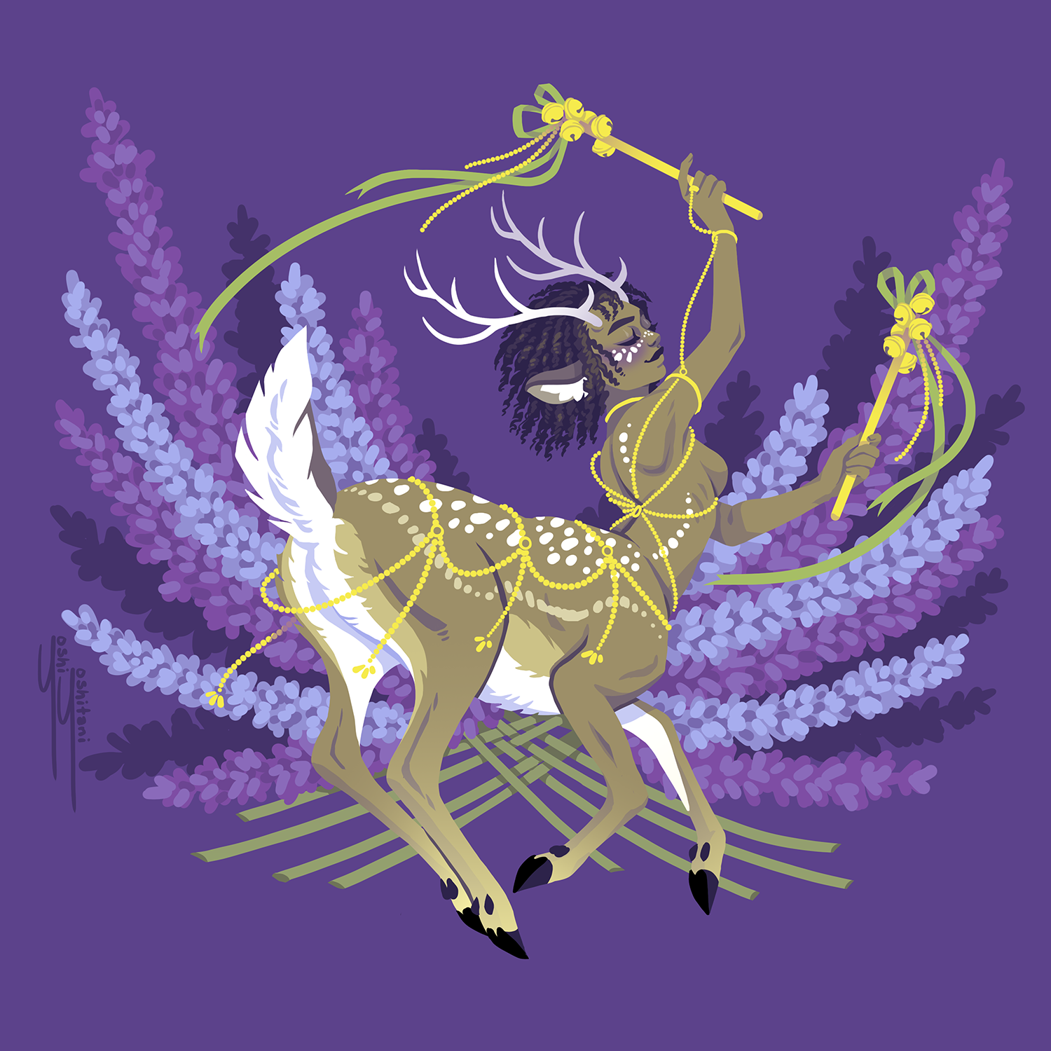 Trans Deer Centaurs - Mini Print Trio – Yoshi Yoshitani Trans Deer Centaurs - Mini Print Trio – Yoshi Yoshitani