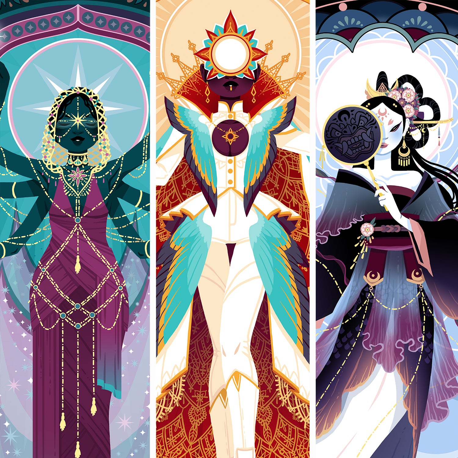 Celestial Dress Print Set