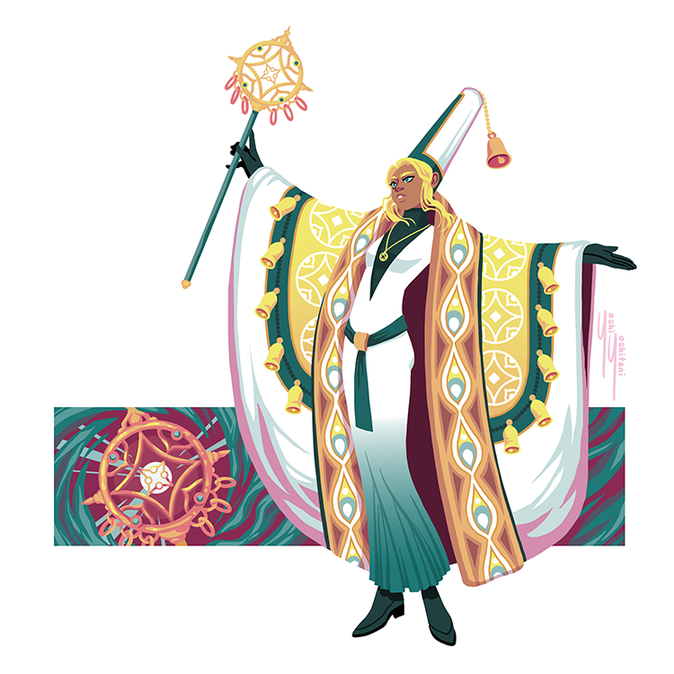 Erté Character Classes - Mini Print Trio
