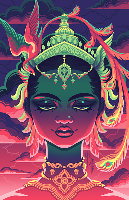 Sky Goddess - Mini Print Trio – Yoshi Yoshitani Sky Goddess - Mini Print Trio – Yoshi Yoshitani