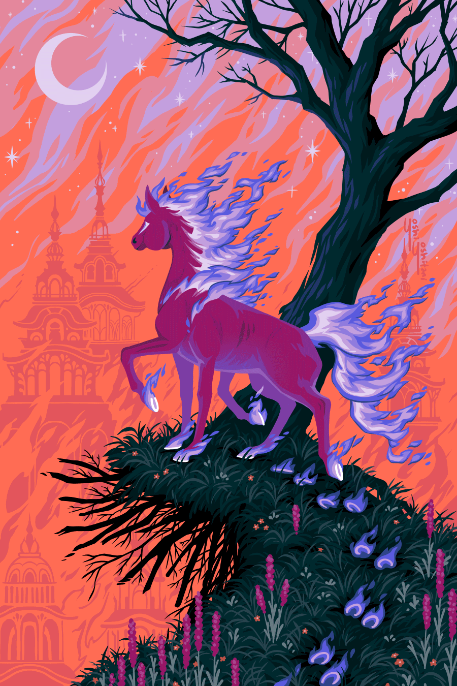 Year of the Fire Horse - Mini Print Trio