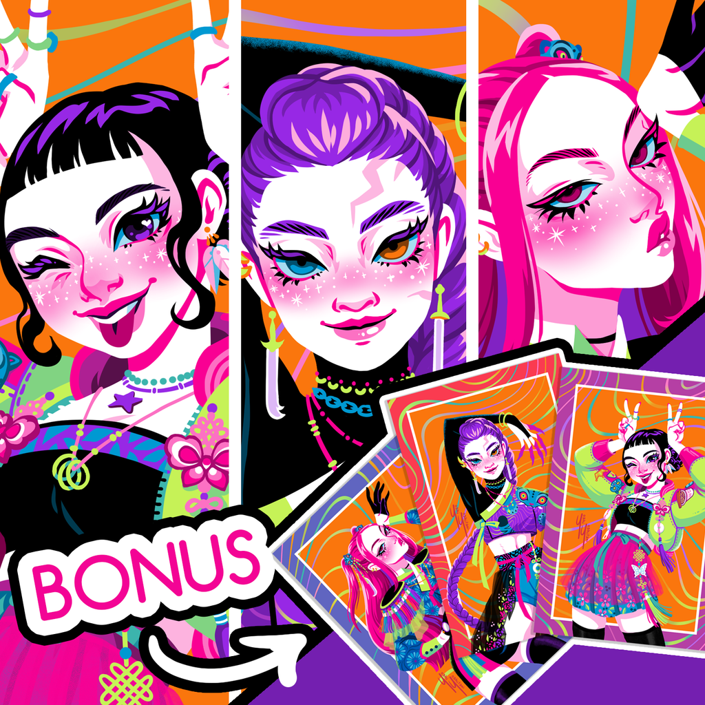 KPop Demon Hunters Set + Mini Prints