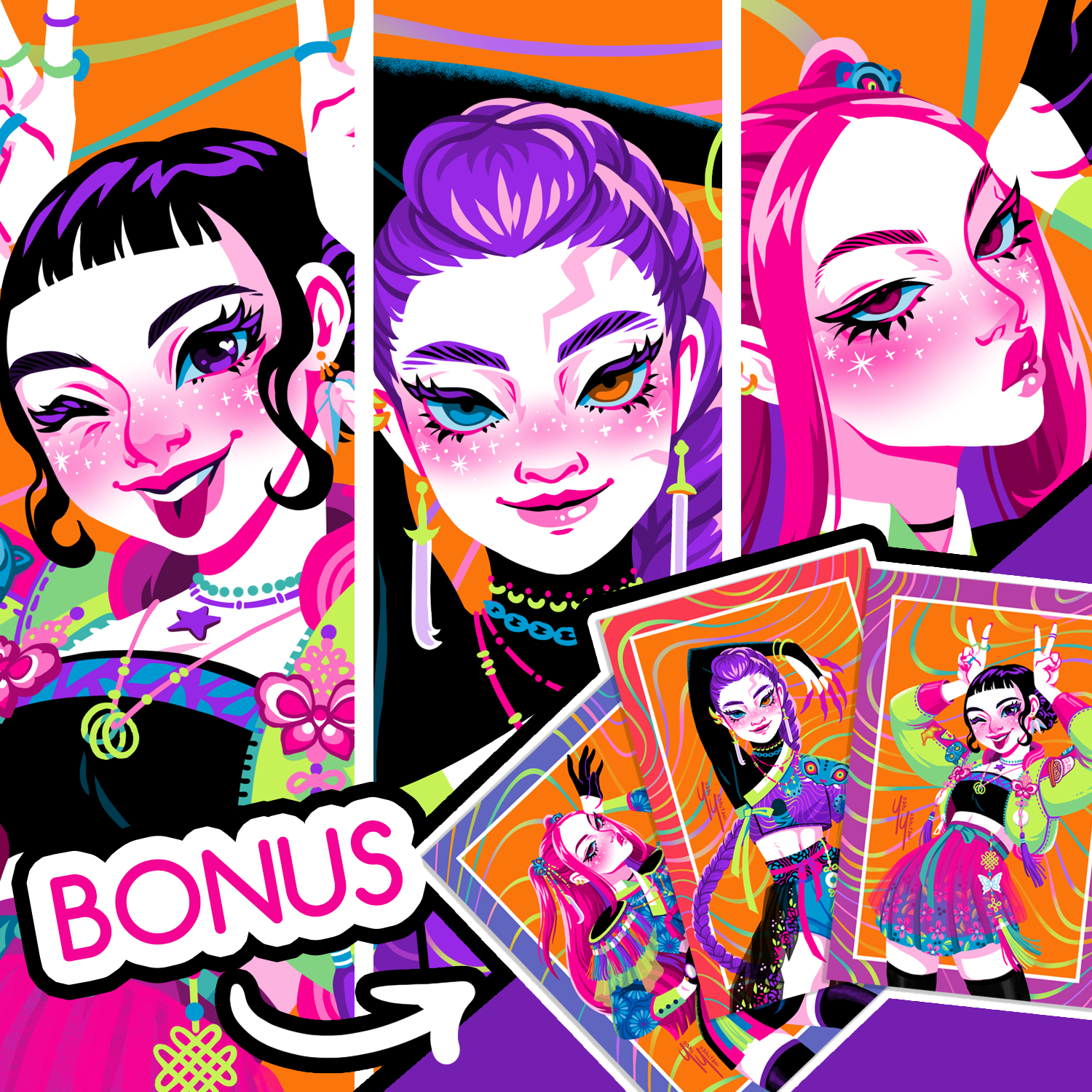 KPop Demon Hunters Set + Mini Prints