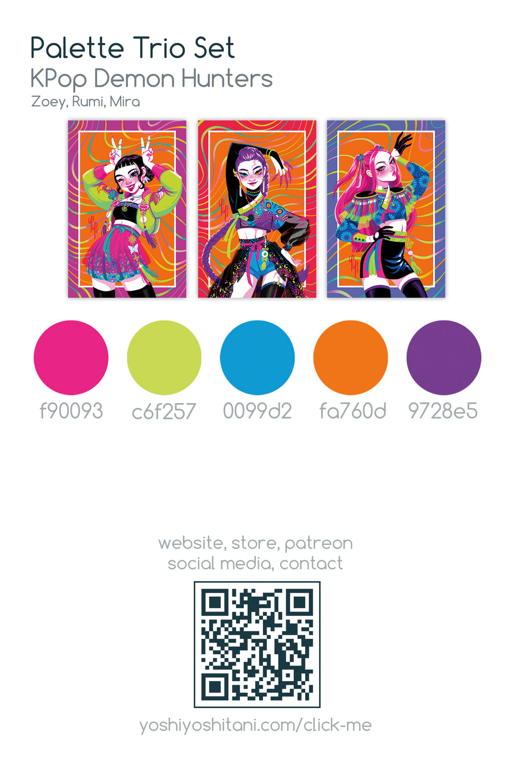 KPop Demon Hunters - Mini Print Trio