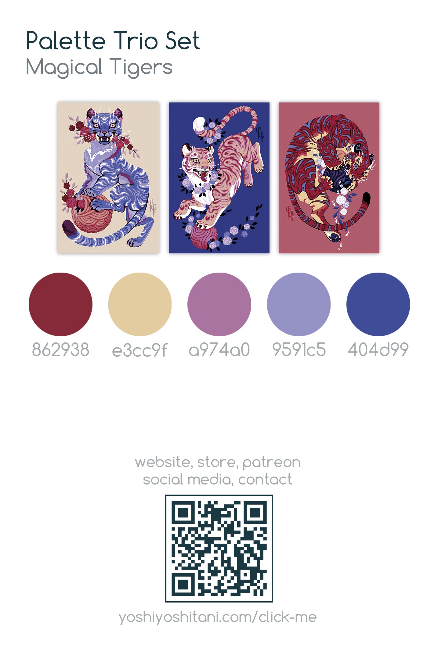 Magical Tigers - Mini Print Trio