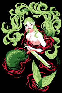 Mermaids with Swords - Mini Print Trio