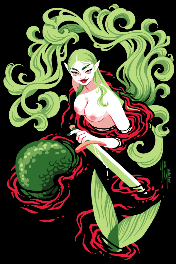 Mermaids with Swords - Mini Print Trio