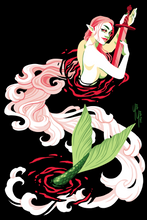 Load image into Gallery viewer, Mermaids with Swords - Mini Print Trio
