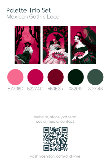 Mexican Gothic Lace - Mini Print Trio