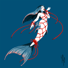 Load image into Gallery viewer, Shibari Mermaids - Mini Print Trio
