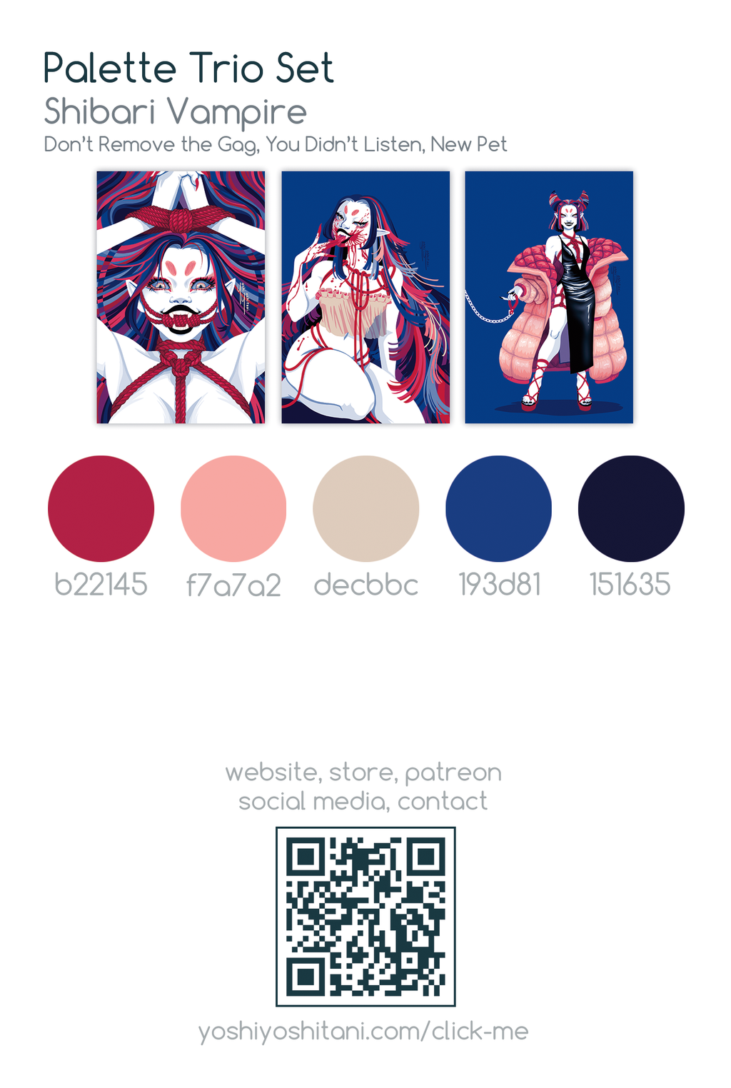 Shibari Vampire - Mini Print Trio