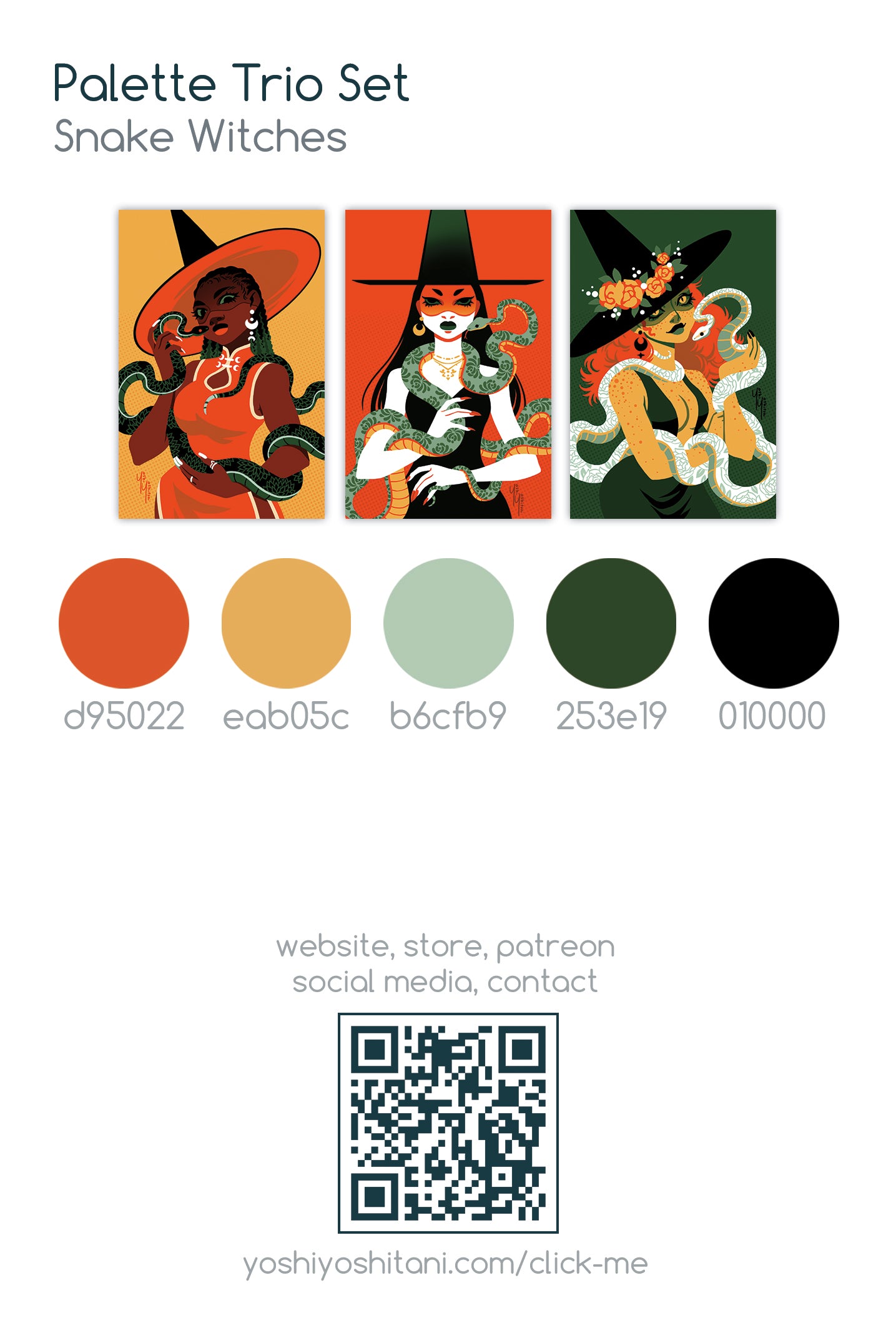 Snake Witches - Mini Print Trio
