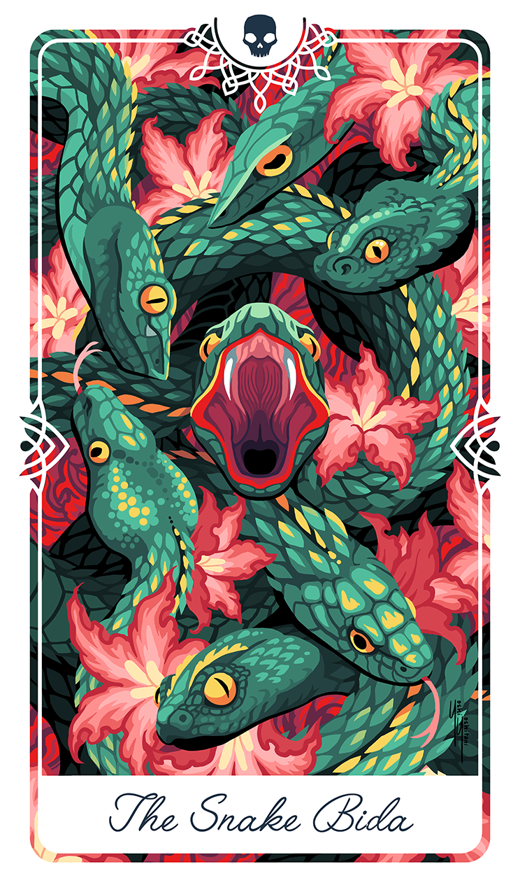 The Snake Bida - Oracle Deck Print