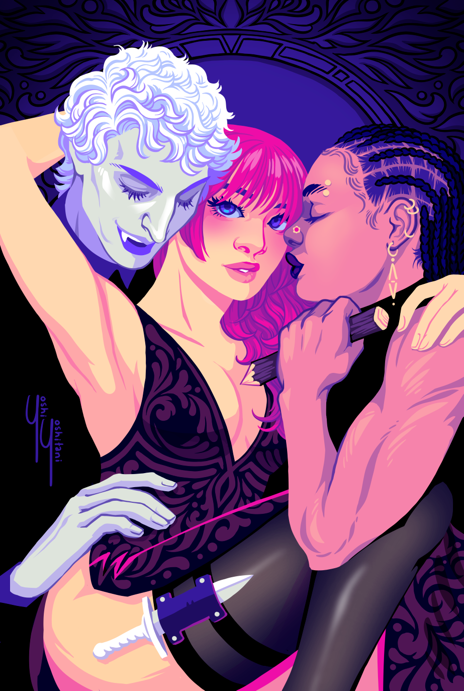 Bisexual Love Triangles - Mini Print Trio