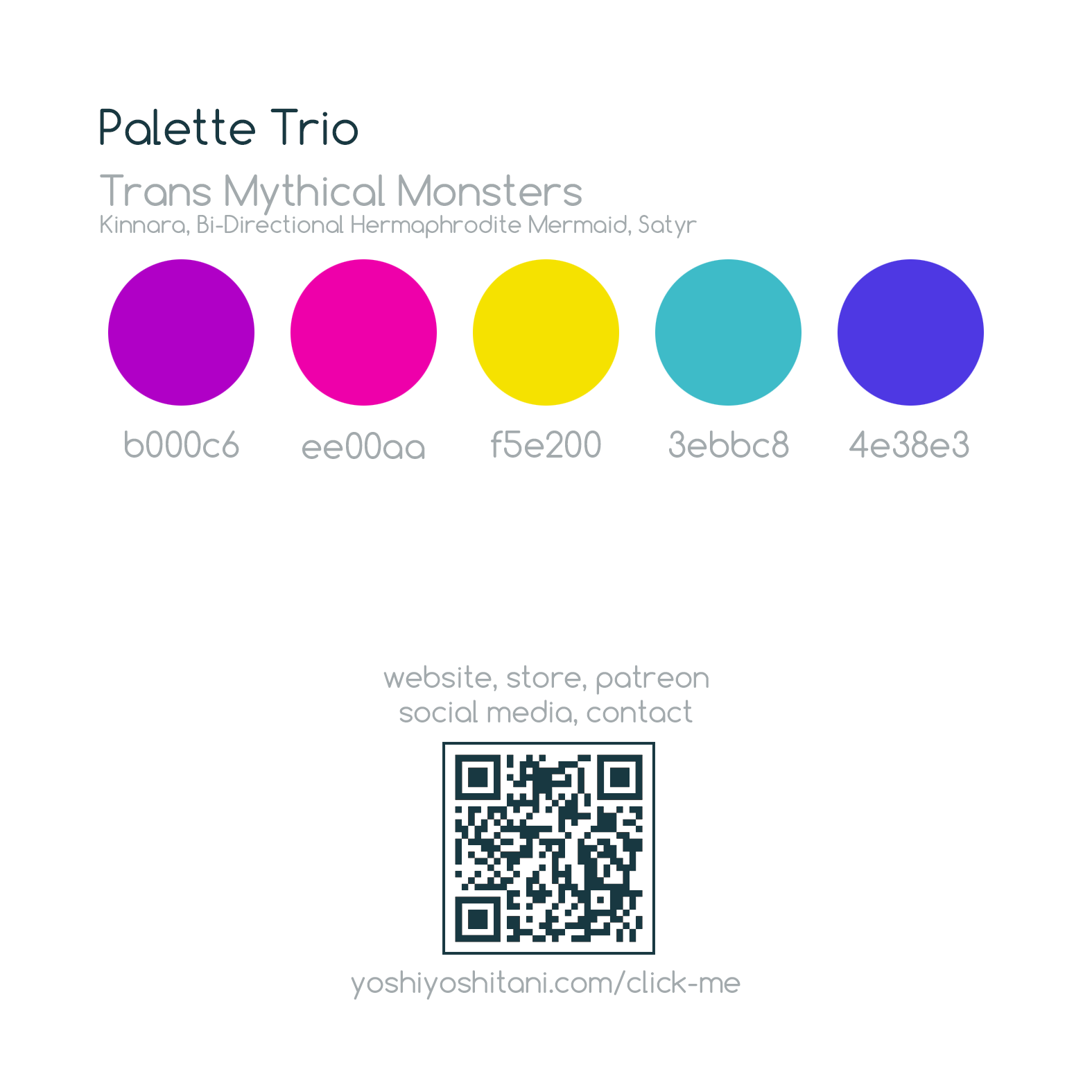 Trans Mythical Monsters - Mini Print Trio