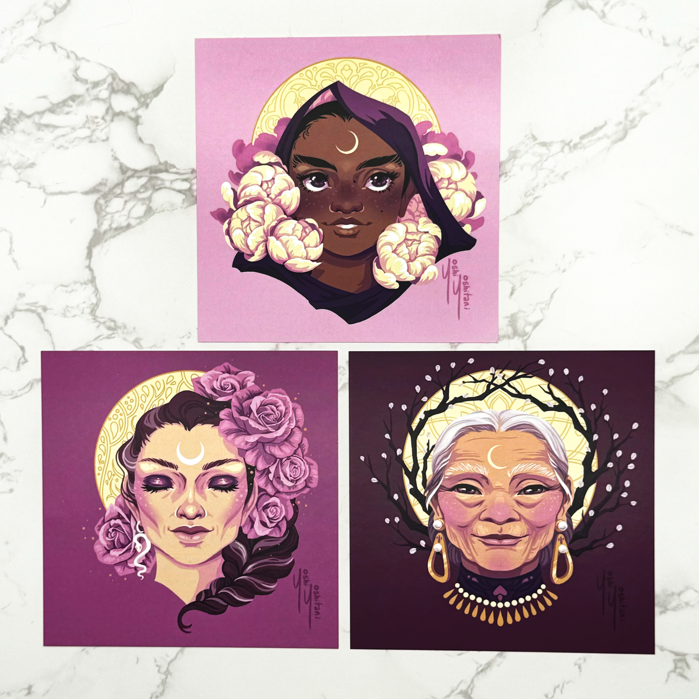 Triple Goddess - Mini Print Trio