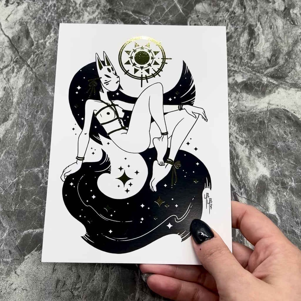 Celestial Foxes Postcard Set