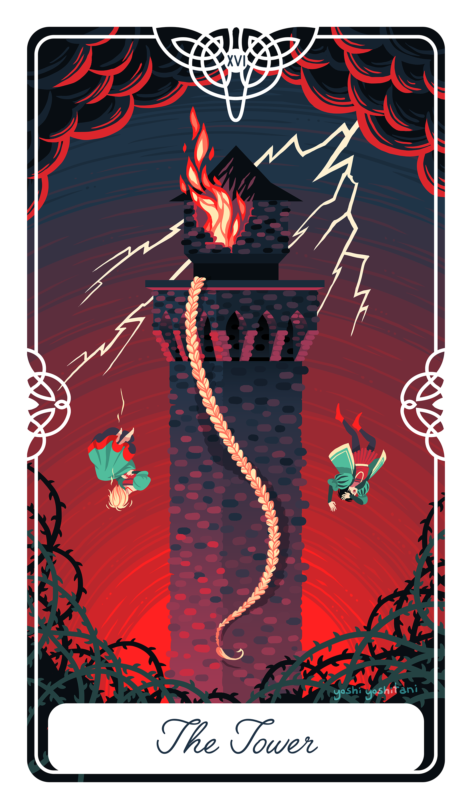The Tower - Tarot Deck Print – Yoshi Yoshitani