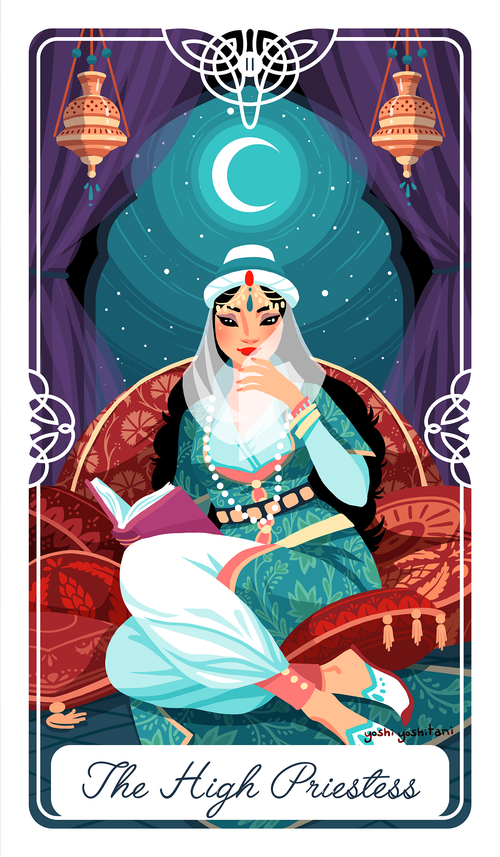 The High Priestess - Tarot Deck Print – Yoshi Yoshitani
