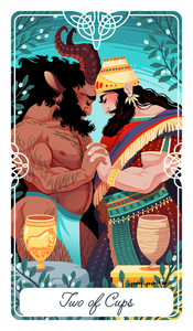 Two of Cups Tarot Print