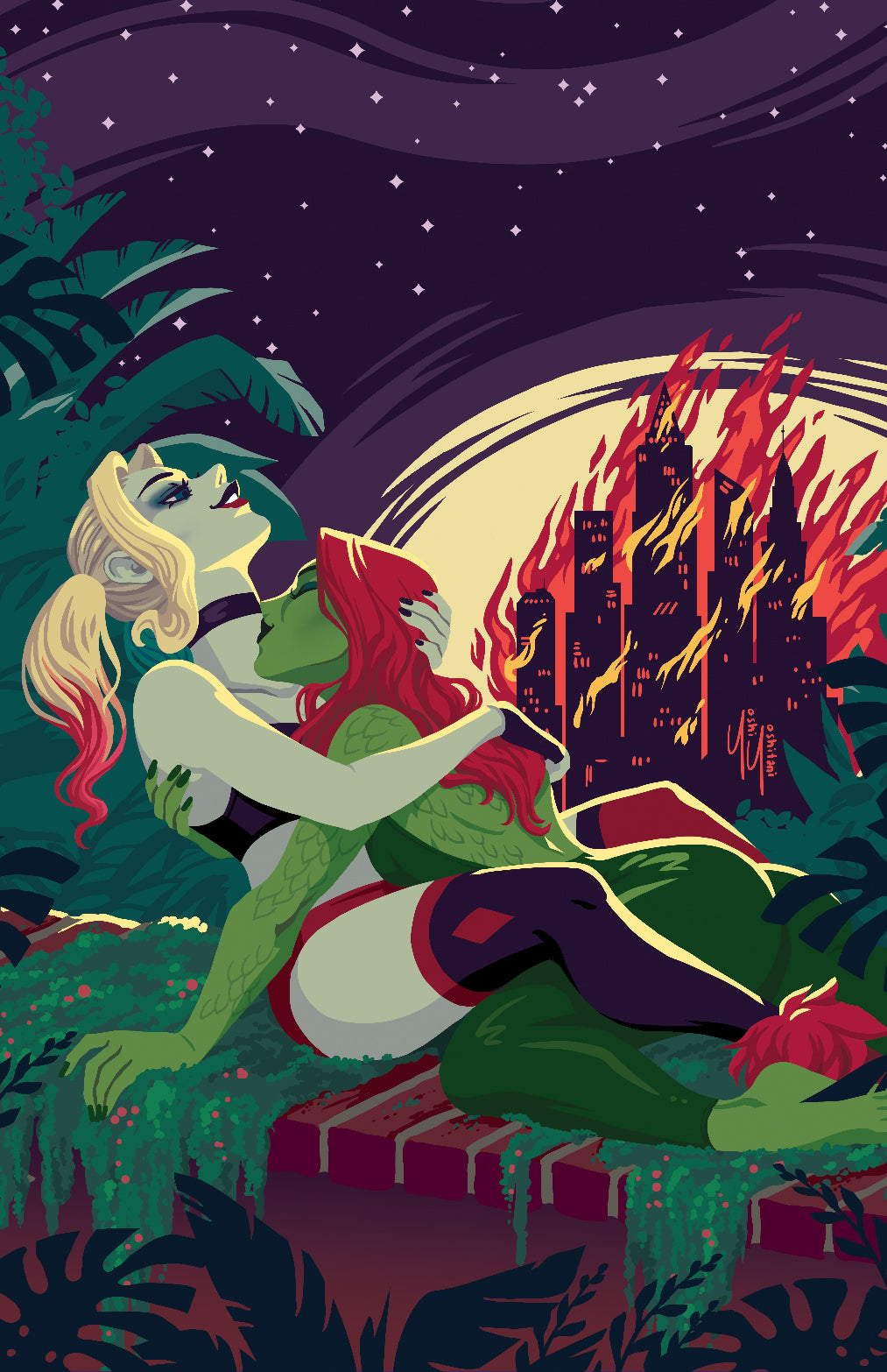 Gotham's Burning - Harley & Ivy Print