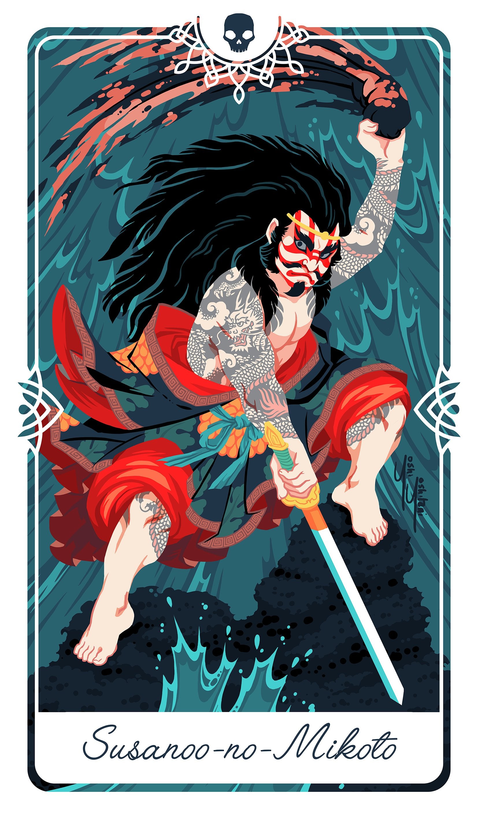 Susanoo - Oracle Deck Print
