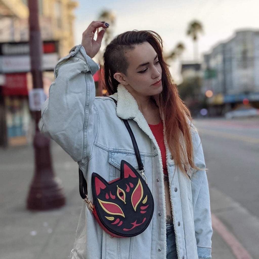 Kitsune Convertible Bag : Black