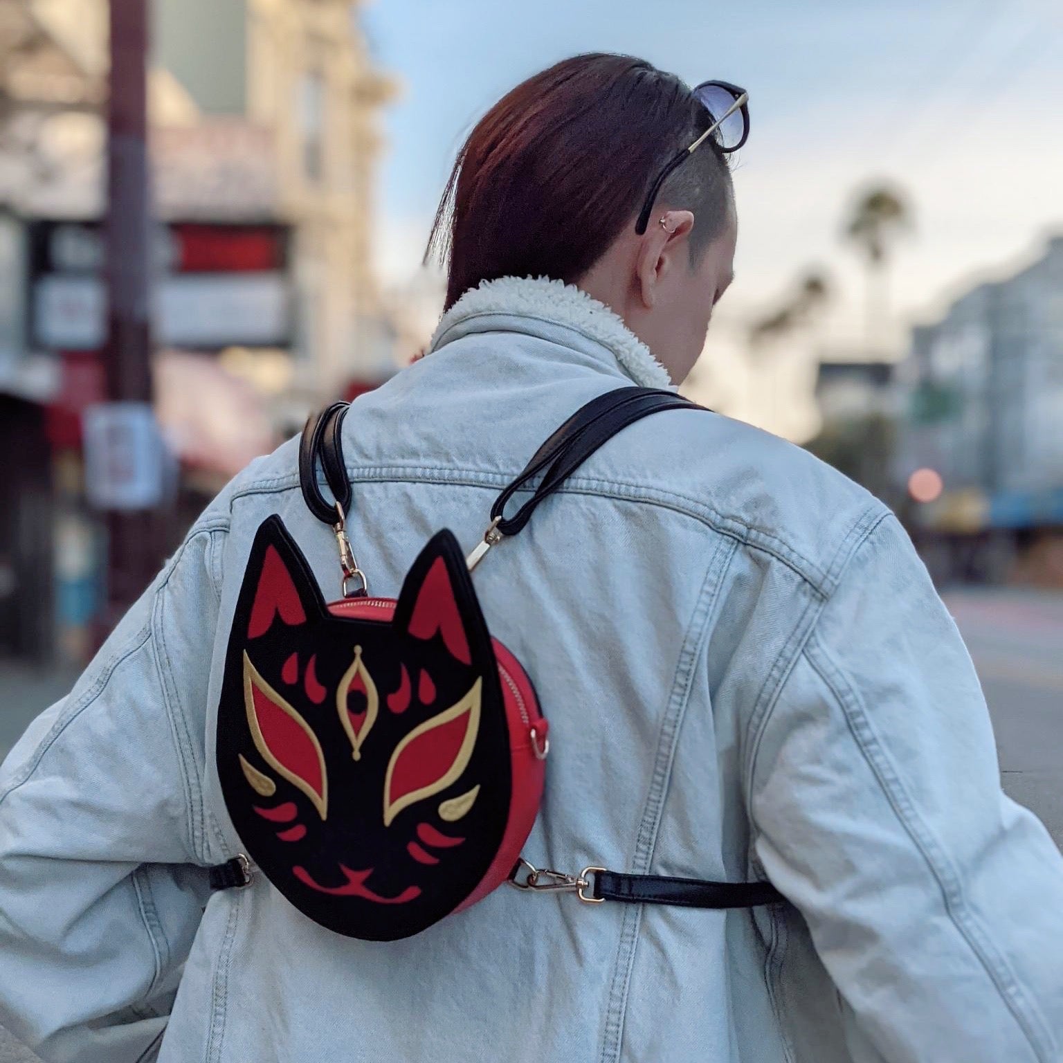バッグ Yoshi1103 Kitsune Convertible Bag : Black – Yoshi Yoshitani