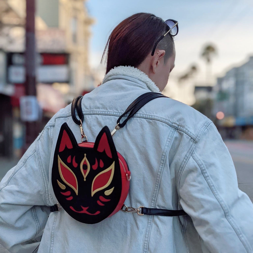Kitsune Convertible Bag : Black