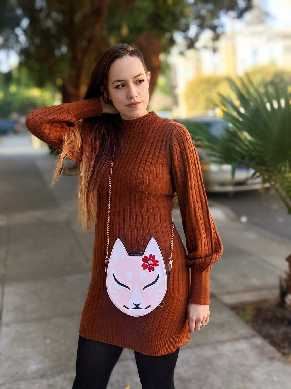 Kitsune Convertible Bag : Pink