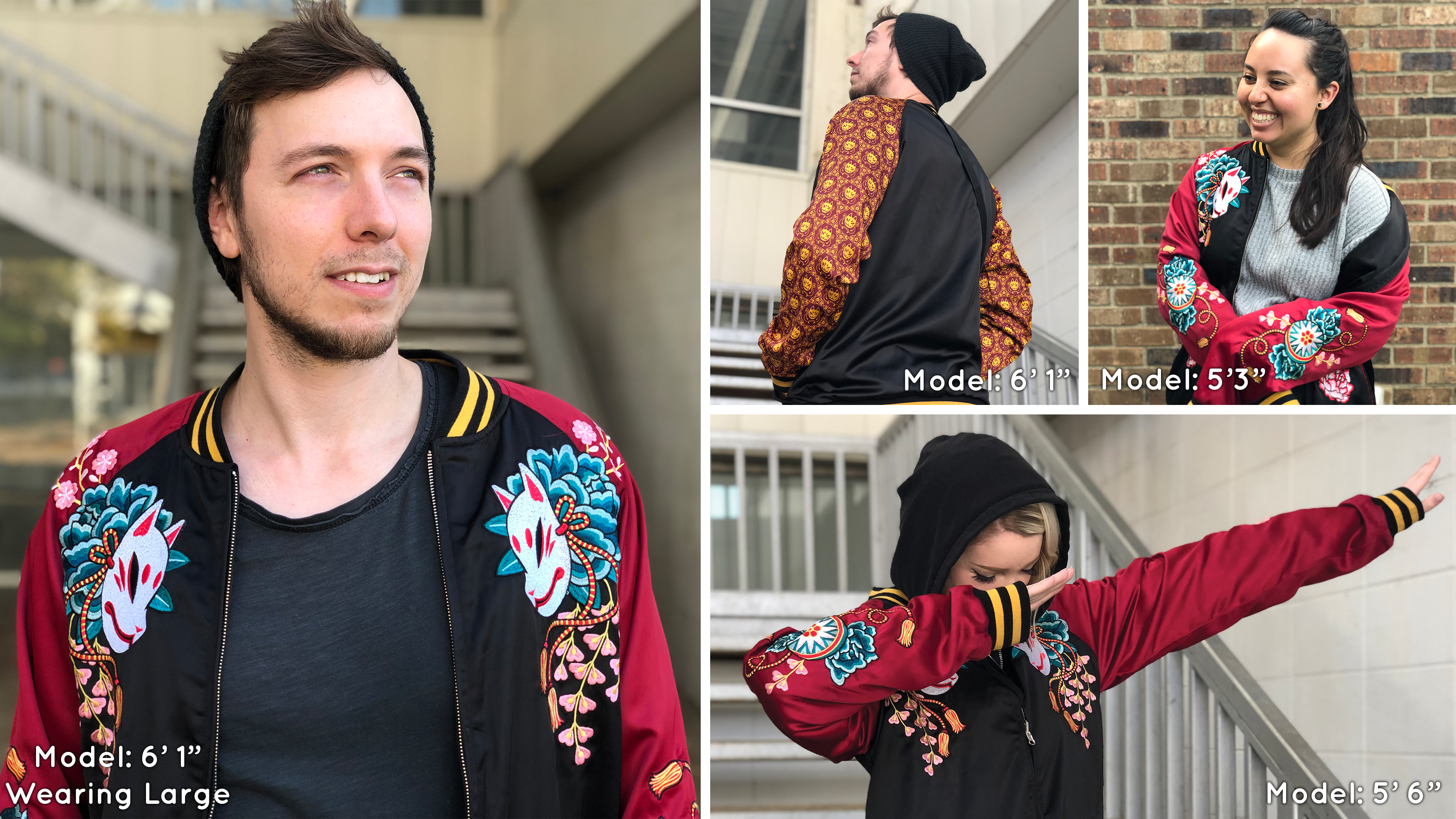 MAISON KITSUNÉ ブルゾン Sサイズ　yoshi Kitsune Reversible Jacket – Yoshi Yoshitani