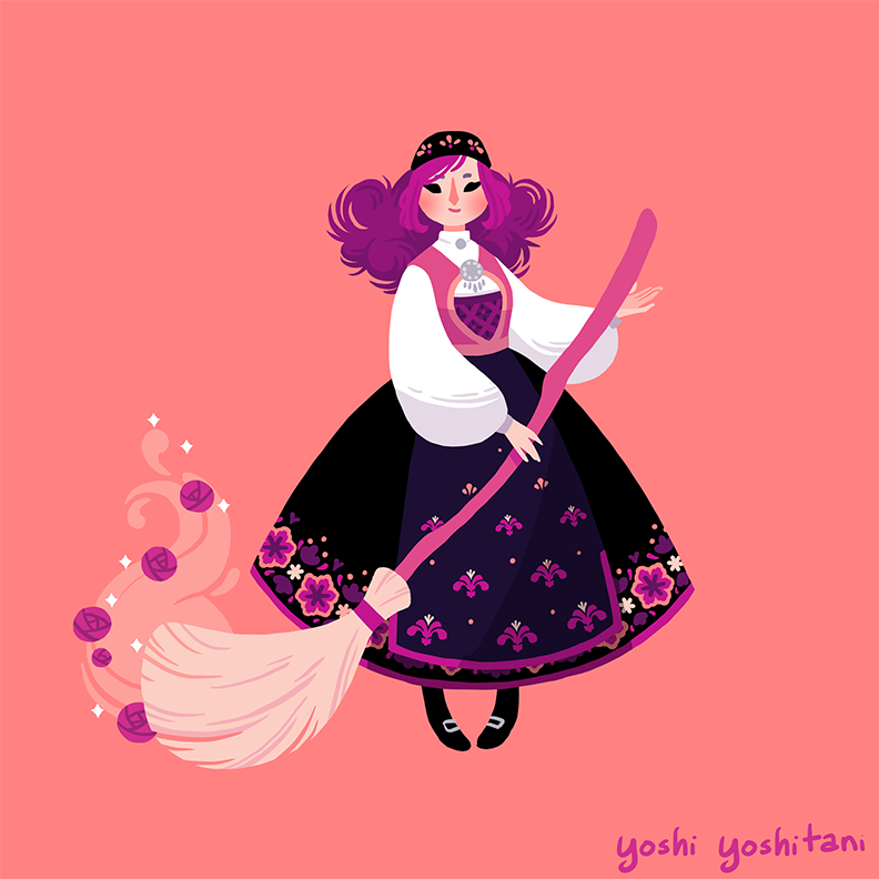 Bunad Witches - Mini Print Trio