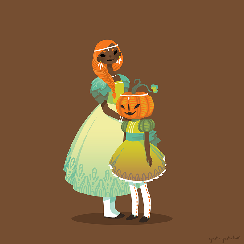 Pumpkin Royal Family - Mini Print Trio