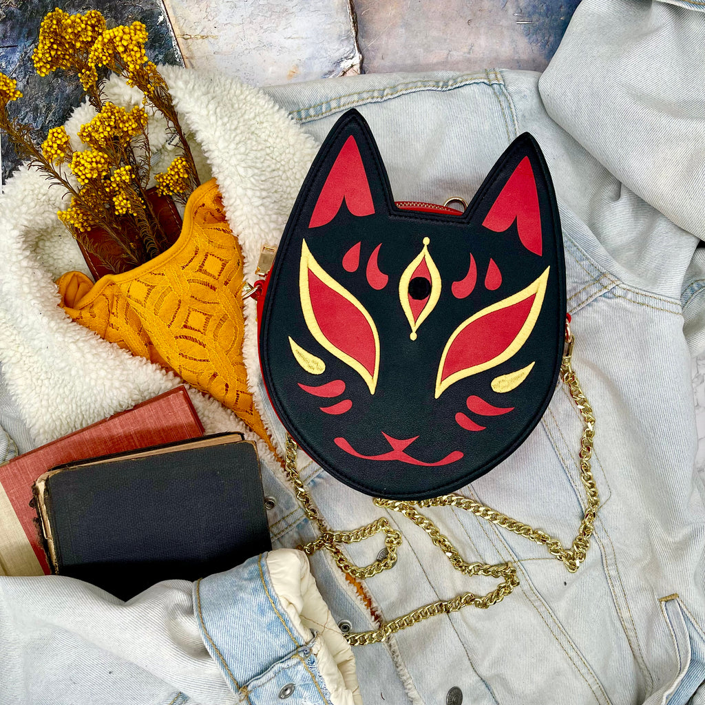 Kitsune Convertible Bag : Black