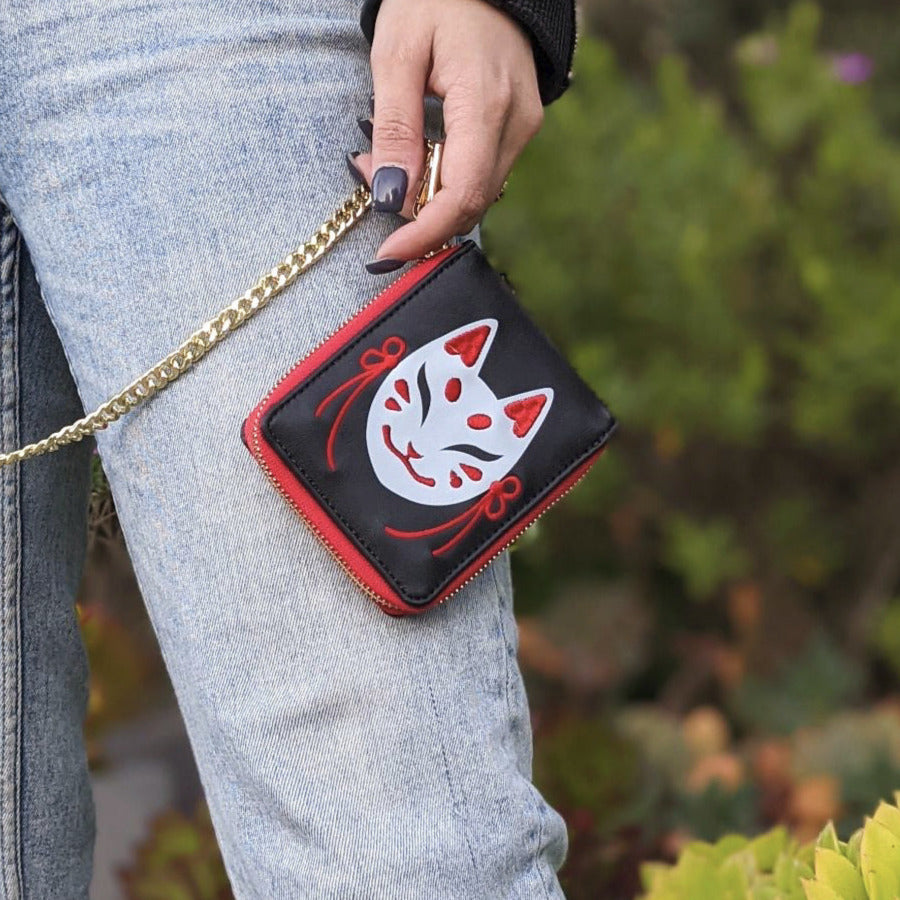 Kitsune Embroidered Wallet