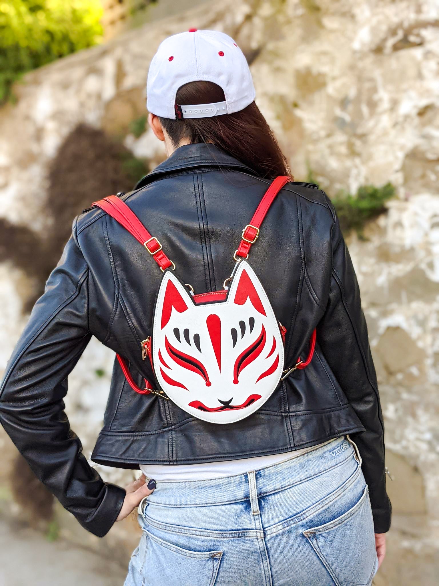 Kitsune Convertible Bag : White